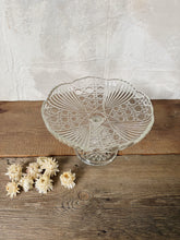 Load image into Gallery viewer, Pressed Crystal bowl on foot circa 1930s