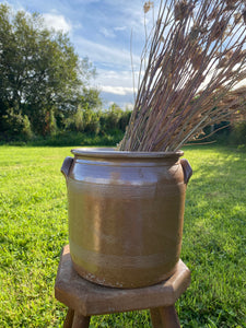 Vintage French large 6L sandstone crock