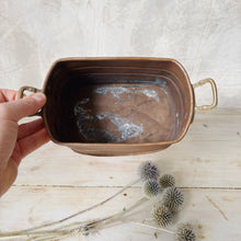 Load image into Gallery viewer, Small vintage copper plant holder