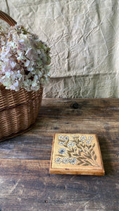 Vintage French tile trivet