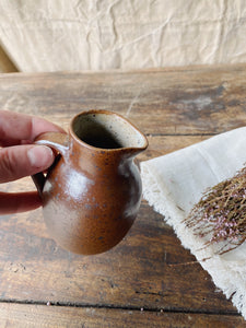 Vintage French Tiny sandstone milk jug