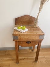 Load image into Gallery viewer, Antique french farmhouse butcher block kitchen console