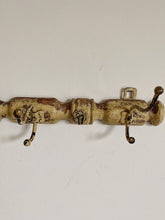 Load image into Gallery viewer, Vintage French bamboo look coat and hat hooks