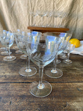 Load image into Gallery viewer, Vintage French 1930s cristal glasses by DOYEN Belgium