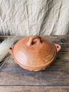 Vintage Berber Clay cooking pan