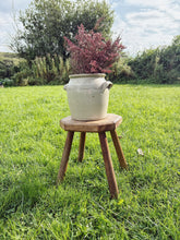 Load image into Gallery viewer, Vintage French hardwood milking stool