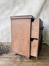Load image into Gallery viewer, Handmade rosewood carved table top chest of drawers