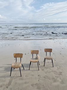 Vintage French nursery school chairs