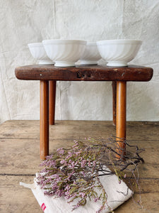Vintage Arcopal milk glass breakfast bowls - set of 4