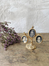 Load image into Gallery viewer, Antique brass picture frame tree