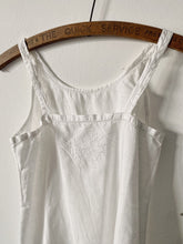 Load image into Gallery viewer, 1960s French embroidered cotton camisole XS