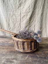 Load image into Gallery viewer, Vintage French church collection basket