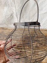 Load image into Gallery viewer, Antique French handmade wire egg basket