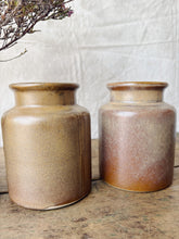 Load image into Gallery viewer, Vintage French sandstone mustard pots