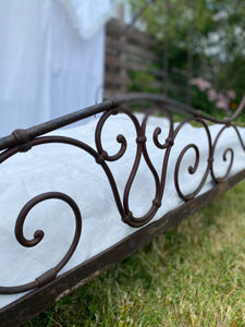 Vintage French wrought iron Bed (188x105cm)