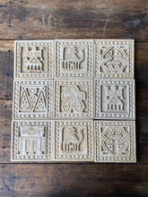 Load image into Gallery viewer, Vintage handmade raw sandstone tiles - set of 9