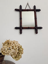 Load image into Gallery viewer, French Antique faux bamboo mirror