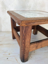 Load image into Gallery viewer, Tiled top oak occasional table