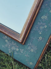 Load image into Gallery viewer, Vintage boho folk art hand painted mirror