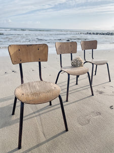 Vintage French nursery school chairs