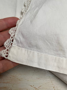 Vintage handmade Broderie sheet