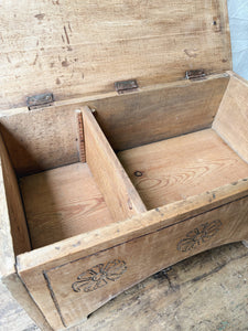 Antique shoe polishing chest