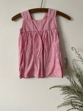 Load image into Gallery viewer, 1980s candy stripe tabard dress 18m-2yrs