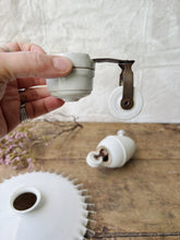 Load image into Gallery viewer, Antique French frill edge opaline rise and fall ceiling light