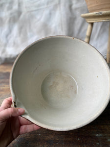 Antique French "Tian" mixing or dairy bowl