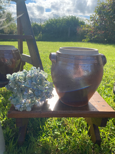 Antique French sandstone preserving jars