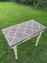 Load image into Gallery viewer, Antique decorative top desk table with drawer