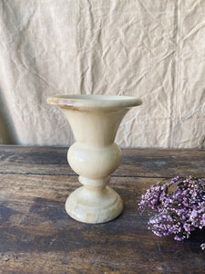 Vintage small Alabaster urn shaped vase