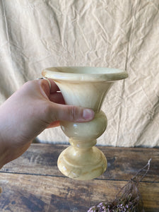 Vintage small Alabaster urn shaped vase