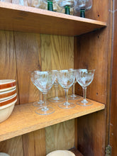 Load image into Gallery viewer, Vintage French 1930s cristal glasses by DOYEN Belgium