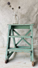 Load image into Gallery viewer, Vintage cross back step ladder