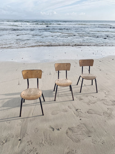 Vintage French nursery school chairs