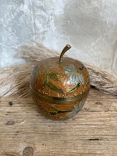 Load image into Gallery viewer, Vintage French cloisonné apple trinket box