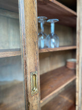Load image into Gallery viewer, Vintage French sliding glass door display cabinet