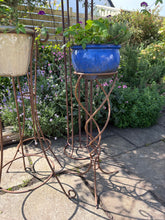 Load image into Gallery viewer, Wrought iron plant stand