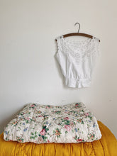 Load image into Gallery viewer, Antique French cotton broderie anglaise camisole (size XS)