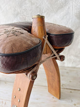 Load image into Gallery viewer, Vintage Egyptian camel saddle stool 1960