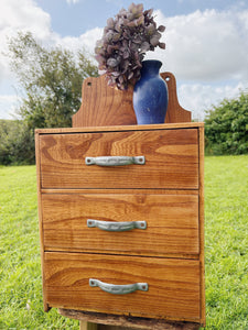 1950s wall hanging drawer unit