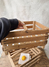 Load image into Gallery viewer, Vintage French stacking apple crates