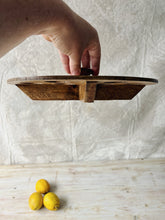 Load image into Gallery viewer, Vintage handmade wooden egg stand
