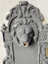 Load image into Gallery viewer, Antique French cast iron lion head fountain garden sink