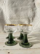 Load image into Gallery viewer, Vintage Rhine Roemer etched glasses