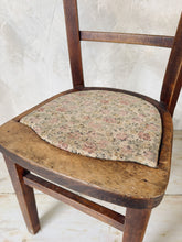 Load image into Gallery viewer, Vintage solid wood child’s chair with tapestry seat