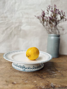 Vintage Longwy footed plate