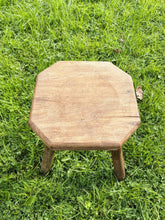 Load image into Gallery viewer, Vintage French hardwood milking stool