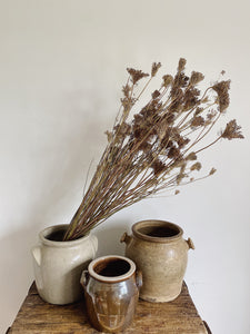 Antique French stoneware confit pot